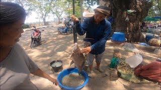 Khemmarat thai laos market - Asian street food