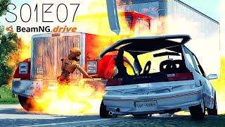 Beamng Drive Movie Massive Pile Up +Sound Effects PART 7 - S01E07