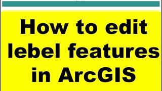 Editing Lebel Features in ArcGIS  ArcGIS  DieFarbe