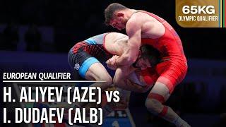 Haji ALIYEV AZE vs. Islam DUDAEV ALB  2024 Seniors European OG Qualifier  Semi Final  FS 65Kg