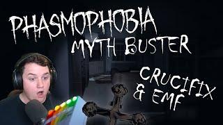 Phasmophobia Myth Buster Directional EMF and held Crucifix