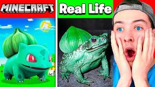 MINECRAFT POKEMON IN REAL LIFE  MEW BULBASAUR & MORE