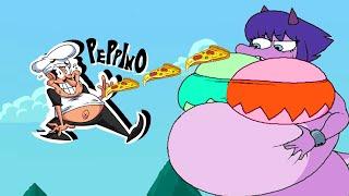 WAIT PEPPINO THATS TOO MUCH FOOD 