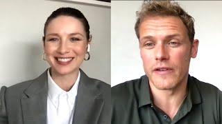 Outlander Caitríona Balfe on Sam Heughan Meeting Her SON