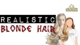 Realistic Blonde Hair Tutorial  Stardoll