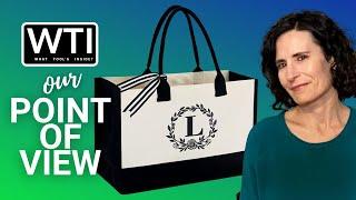 Our Point of View on BeeGreen Initial Canvas Tote Bags From Amazon