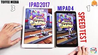 Speedtest Xiaomi Mi Pad 4 vs iPad 2017 Snapdragon 660 AIE vs Apple A9 By Toffee Media