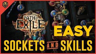 How Skills and Sockets work - Path of Exile  PoE  - The basics & more