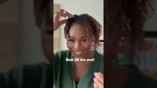 Trying out TikTok Viral lube Wet hair Trend  #shorts #wetlook