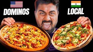 ₹1200 Dominos Vs ₹100 Local Pizza Which is Worth?  Mad Brothers