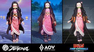 Nezuko OA vs Nezuko AOV vs Nezuko Jump Assemble