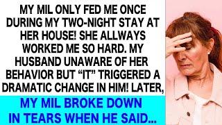 558  My MIL Only Fed Me Once During My 2 Night Stay at Her House Yet She Broke Down in Tears When