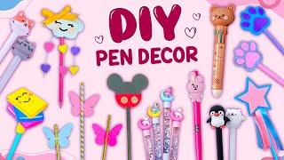 20 DIY PEN DECOR IDEA - EASY & CUTE CRAFTS FOR SCHOOL