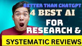 Best AI tools for research paper writing and systematic review better than ChatGPT  FREE