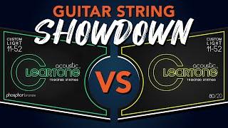 String Showdown  Cleartone Phosphor Bronze Vs Cleartone 8020 Acoustic Guitar Strings.