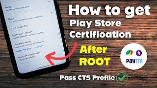 How to fix Play Store Certification  How to Fix Safetynet & Pass CTS Profile