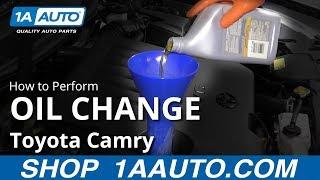 How to Perform Oil Change 11-17 Toyota Camry