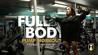 Full Body Pump Workout with Figure Pro Ashley Lakomowski  3 Days Out New York Pro  HOSSTILE