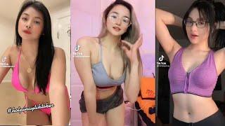 Walang bra challenge  Pinay Tiktok damn hot bakat1