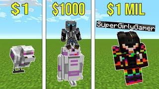 Minecraft 1 DOLLAR VS 1000000 DOLLAR ROBOT Crafting Mini-Game