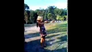 Lindsey Duke Shooting American 180 Submachine Gun