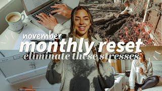 November Monthly Reset  decluttering budget & fall garden  messy to minimal routine