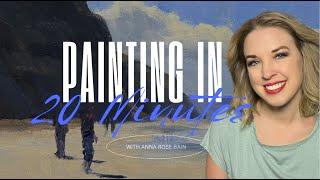 20 Minute Painting Video 5 - California Beach #20minutepainting #oilpainting #landscapepainting