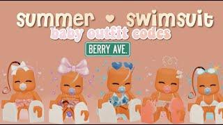 Cutesy Baby Berry Avenue Summer & Swimsuit Outfit Codes    bunniory ౨ৎ