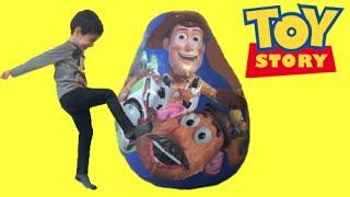 Toy Story GIANT Surprise Egg Opening - Buzz Lightyear Woody Jessie and Mr. Potato Head Toys