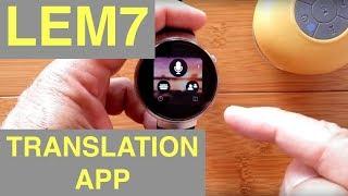 LEMFO LEM7 4G Cell 1GB16GB Android 7 Smartwatch New Translator App