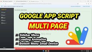 App Script Multiple Page  Google App Script