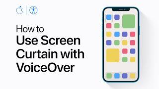 How to use Screen Curtain with VoiceOver on iPhone iPad or iPod touch — Apple Support