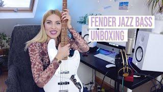 Fender Jazz Bass Polar White UNBOXING