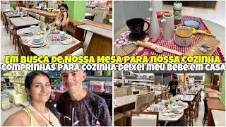 EM BUSCA DE NOSSA MESA VLOGANDO EM LOJA DE UTILIDADES COMPRINHAS PARA CASA TUDO NO TEMPO CERTO