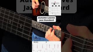 Autum Leaves  Jazz Standard lernen #shorts #guitar #tutorial #song #jazz