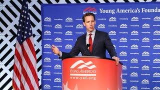 Senator Hawley speaks at the Young Americas Foundation National Conservative Students Conference