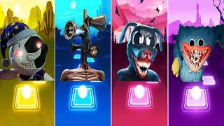 Moon Drop  Vs  Siren Head  Vs  Cartoon Dog  Vs  Huggy Wuggy  Tiles Hop EDM Rush