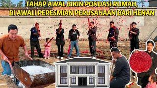 PONDASI RUMAH DI BANGUN DI AWALI PERESMIAN PERUSAHAAN DARI HENAN& INI GAMBAR RUMAH YG KAMI INGINKAN