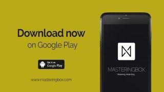 MasteringBOX Android APP Master your tracks right from your Phone