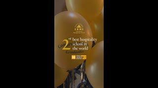 We are the 2nd best hospitality school in 2024