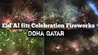 Eid al fitr 2024 fireworks show at Souq Waqif 