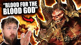 Why Do People Worship Khorne Chaos God Of Blood?  Warhammer 40K Lore