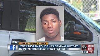 Teen shot by St. Petersburg Police has extensive criminal history still in hospital