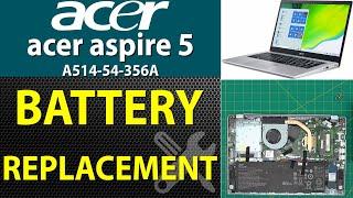 How to replace the battery on Acer Aspire 5 A514-54-356A 