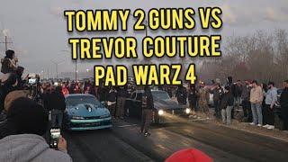 Tommy 2 Guns vs Trevor Couture Pad Warz 4 drag racing on the real street SRC Da Pad