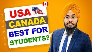 USA   CANADA BEST FOR STUDENTS ?  STUDY VISA UPDATES 2024  USA CANADA UK