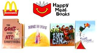 2013 HAPPY MEAL BOOKS McDONALDS SET OF 4 HAPPY MEAL KIDS TOYS COLLECTION VIDEO REVIEW