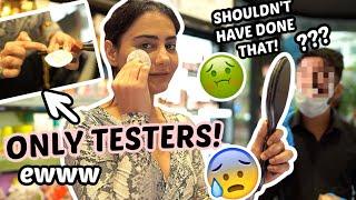 *VLOG* I DID MY FULL FACE USING ONLY TESTERS FROM NYKAA STORE  SIMMY GORAYA