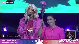 Rosas - Nica Del Rosario and Vice Ganda Miting De Avance nina Leni at Kiko