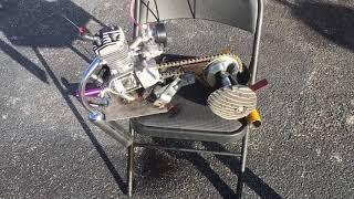 Breaking motorized bicycle engines in